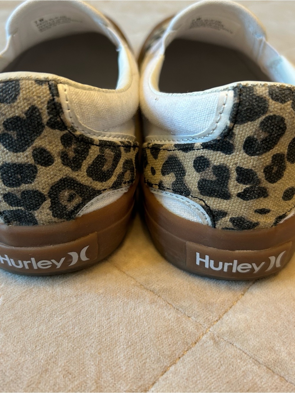 Hurley Leopard Print Slip-On Sneakers women’s US 7 - Picture 3 of 8